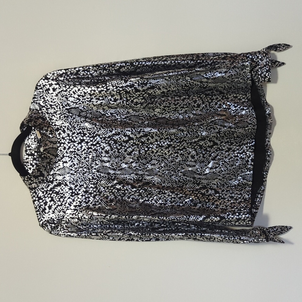 Michael Kors, animal print blouse, L